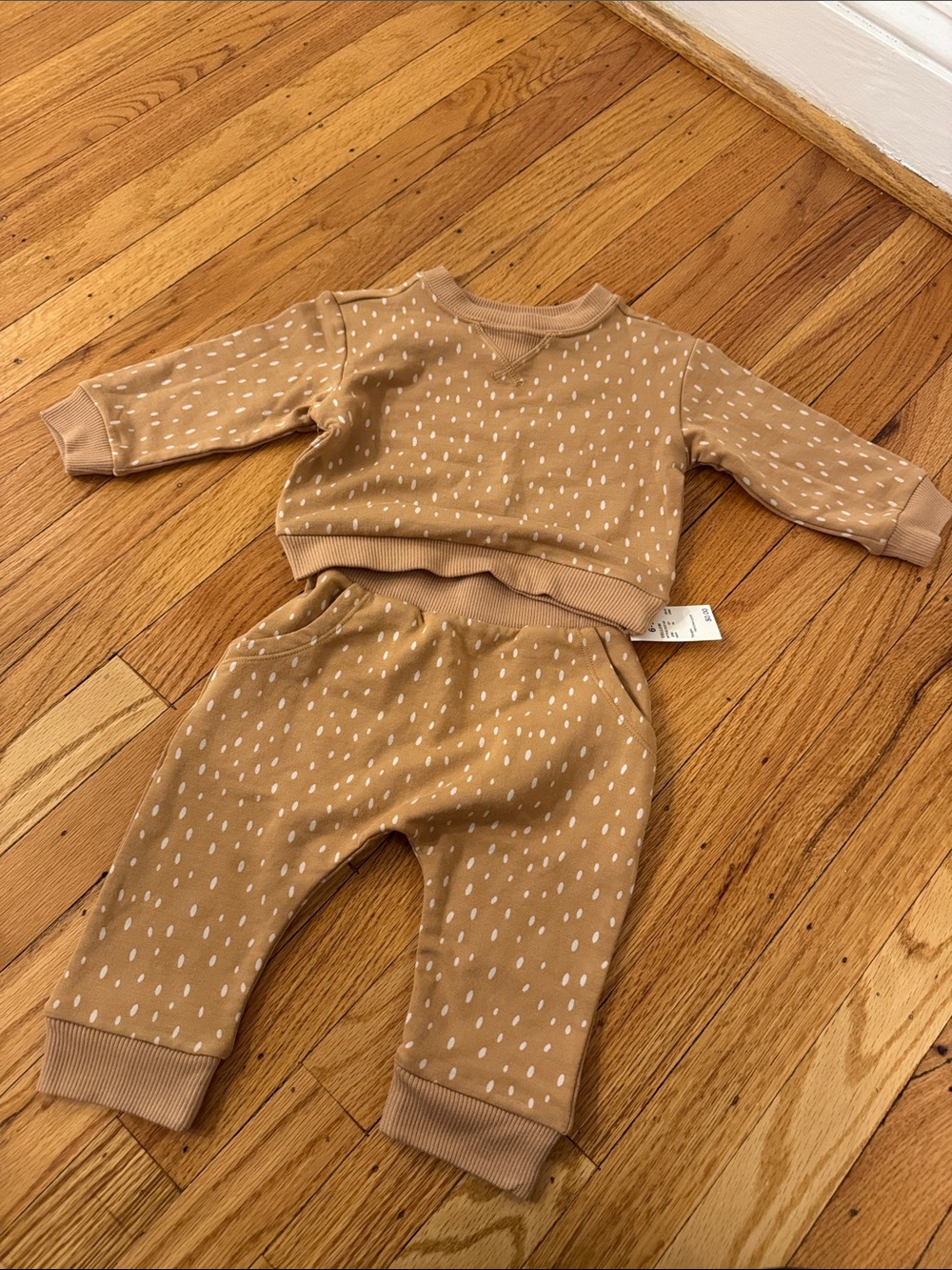 Cloud Island Dot-Print Matching Set - Cozy Lounge Top & Pants